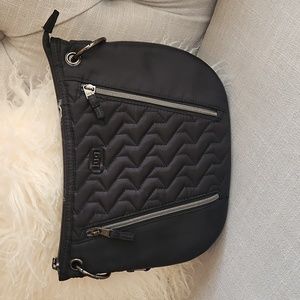 Lug Swivel Crossbody with RFID Protection in Black